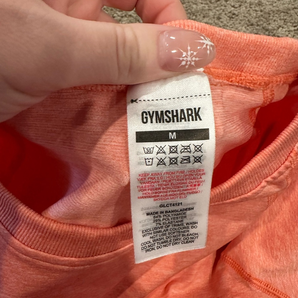 Gymshark Coral Activewear Top - Picture 3 of 4